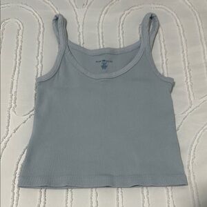 Brandy Melville Ribbed Baby Blue Tank – One Size